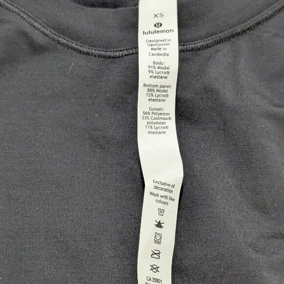 Lululemon Hour to Hour Bodysuit XS Black BRAND NEW WITH TAGS! - Picture 10 of 12